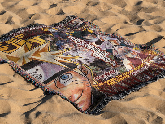 Hand-Woven Naruto Magazine Cover Tapestry – Shonen Jump Edition