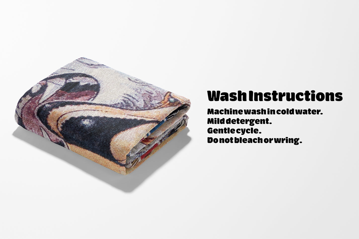 Hand-Woven One Piece Tapestry – Luffy & Nami Manga Cover Edition