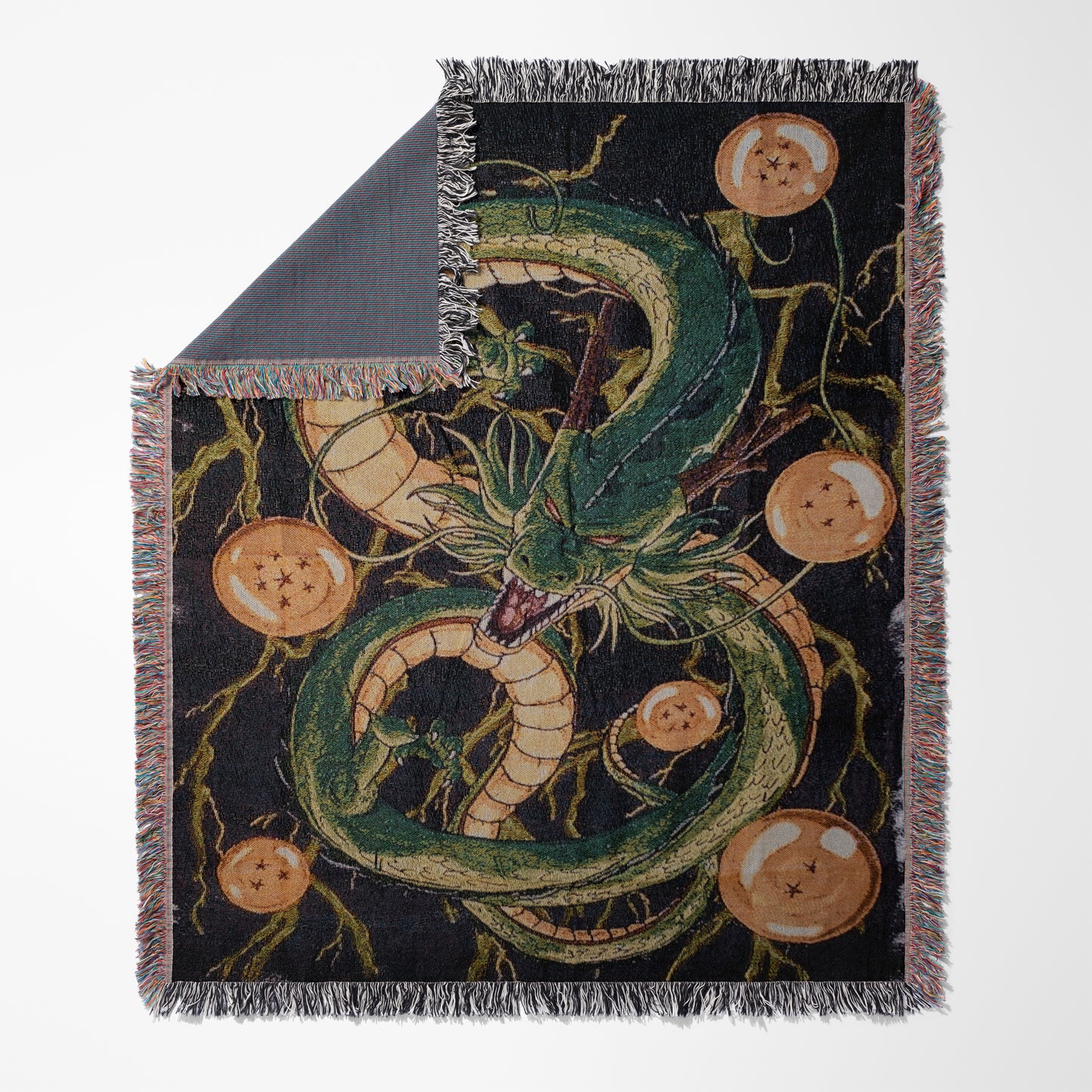 Shenron Woven Throw Blanket | Dragon Ball Z Anime Blanket | 50x60 Otaku Room Decor (23)
