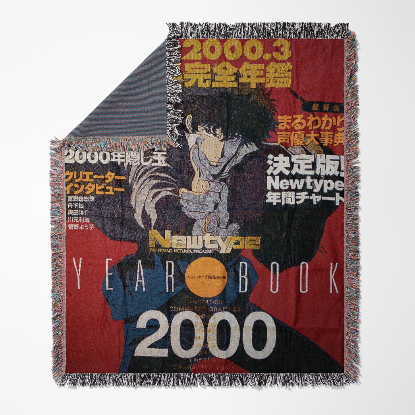 Spike Spiegel Woven Throw Blanket | Cowboy Bebop Anime Blanket | 50x60 Otaku Room Decor (29)