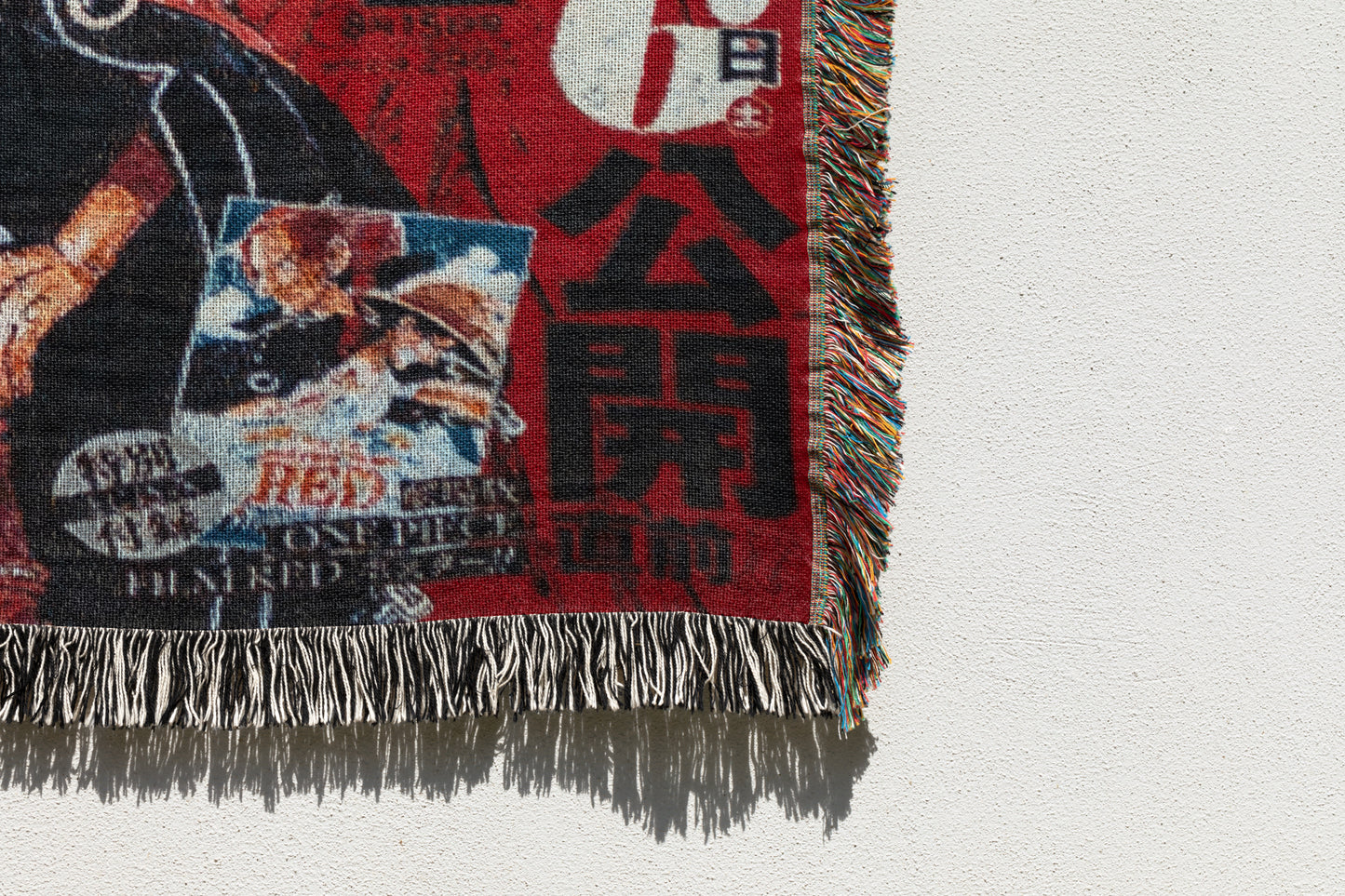 One Piece Blanket – Luffy & Shanks Manga Tapestry Throw