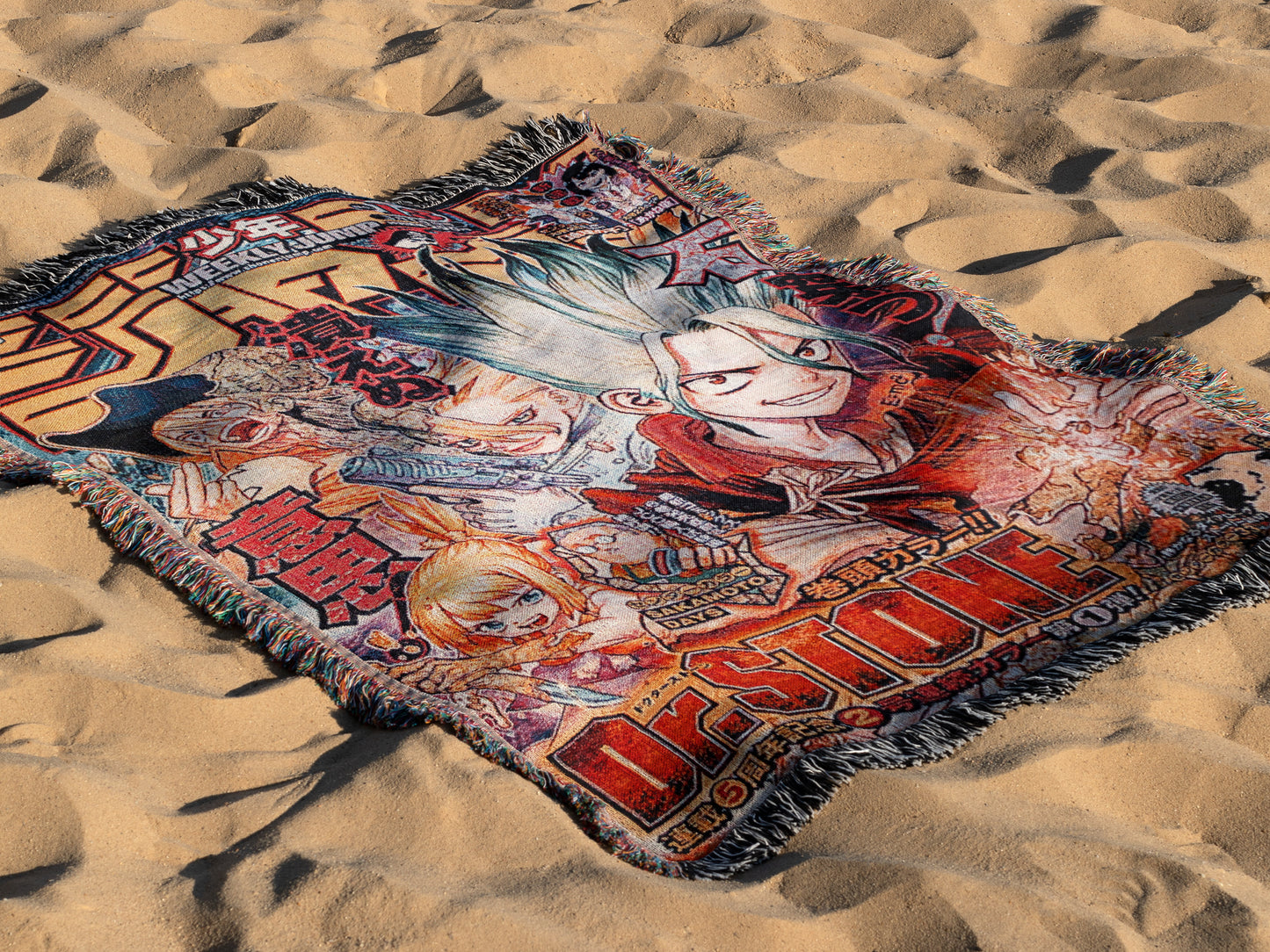 Dr. STONE Shonen Jump Senku Tapestry Throw Blanket