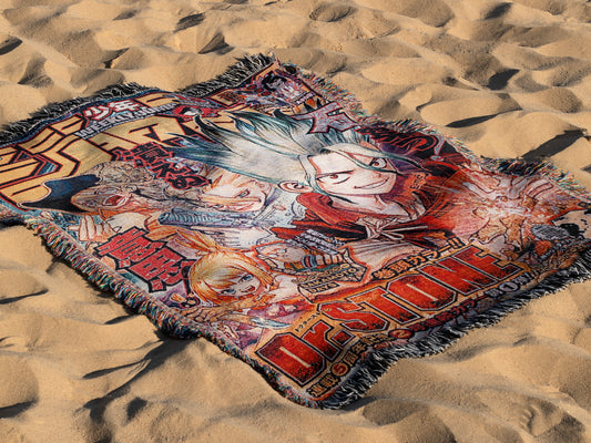 Dr. STONE Shonen Jump Senku Tapestry Throw Blanket