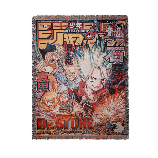 Dr. STONE Shonen Jump Senku Tapestry Throw Blanket