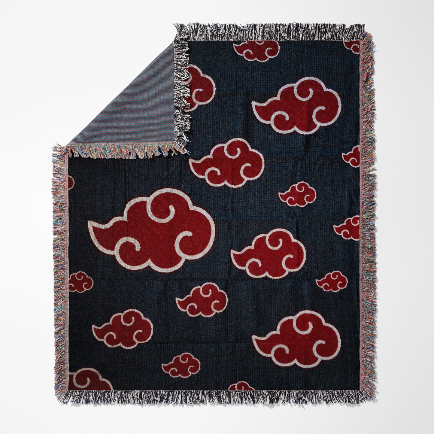 Akatsuki Cloud Woven Throw Blanket | 50x60 Naruto Anime Blanket | Anime Room Decor (1)