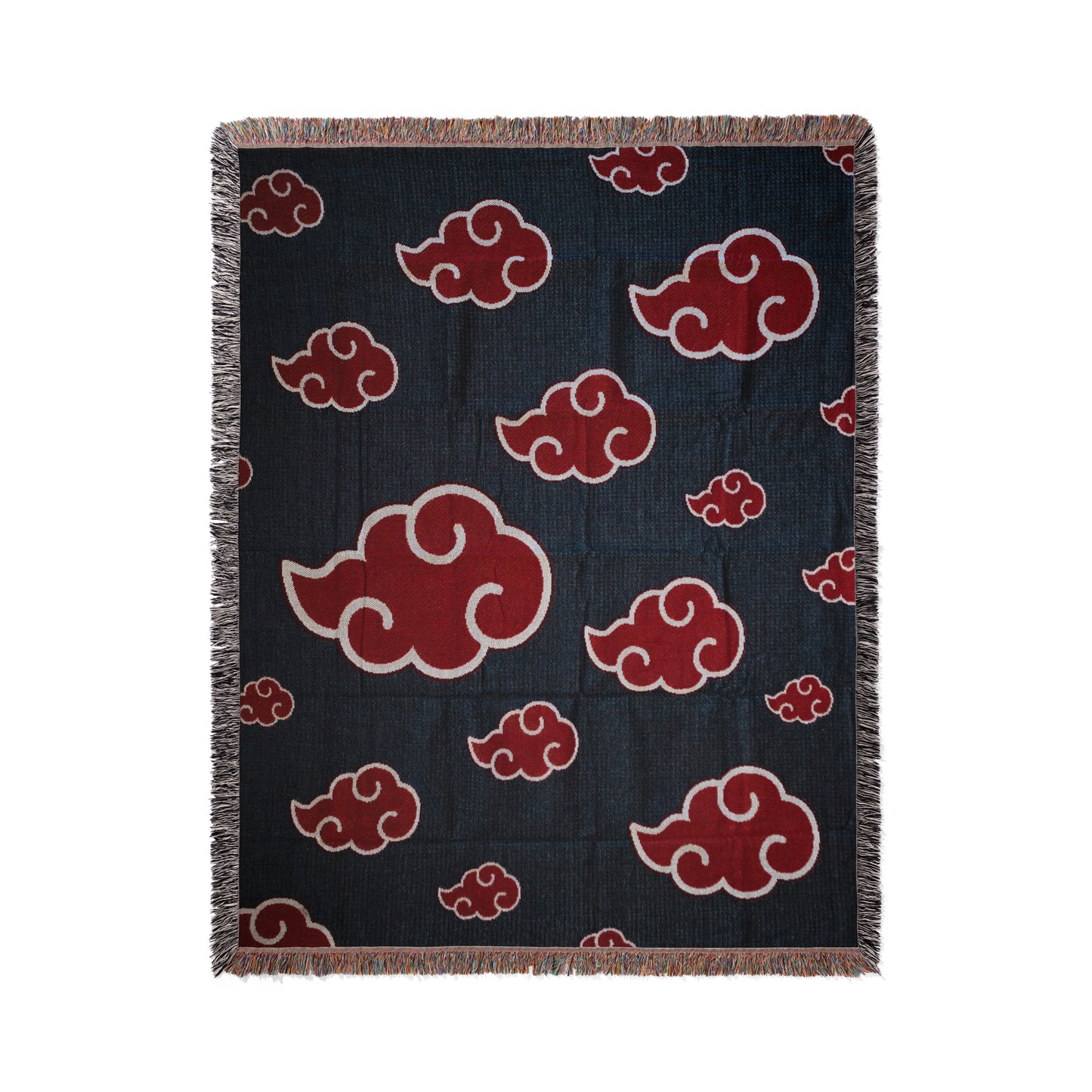 Akatsuki Cloud Woven Throw Blanket | 50x60 Naruto Anime Blanket | Anime Room Decor (1)