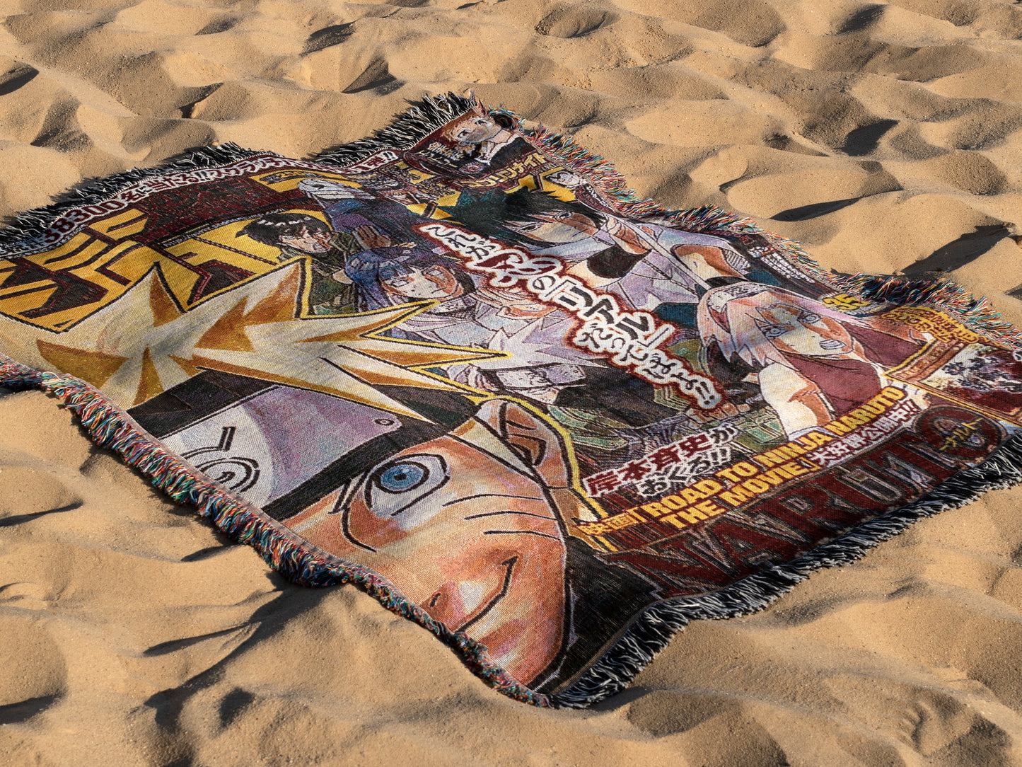 Naruto Weekly Jump Woven Throw Blanket | 50x60 Anime Blanket | Manga Room Decor (2)