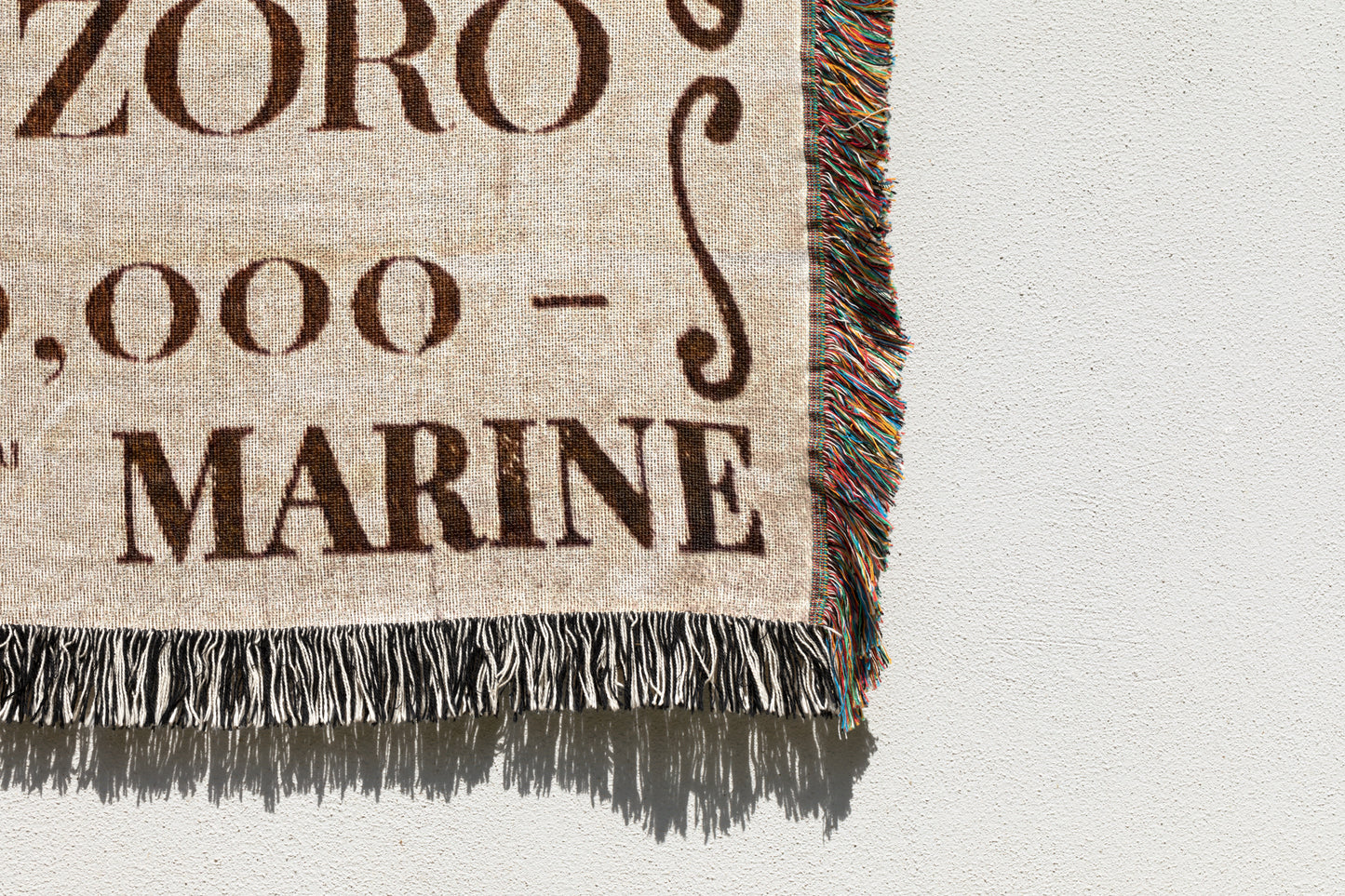 Roronoa Zoro Wanted Poster Woven Throw Blanket | 50x60 One Piece Anime Blanket | Pirate Hunter Manga Decor (6)