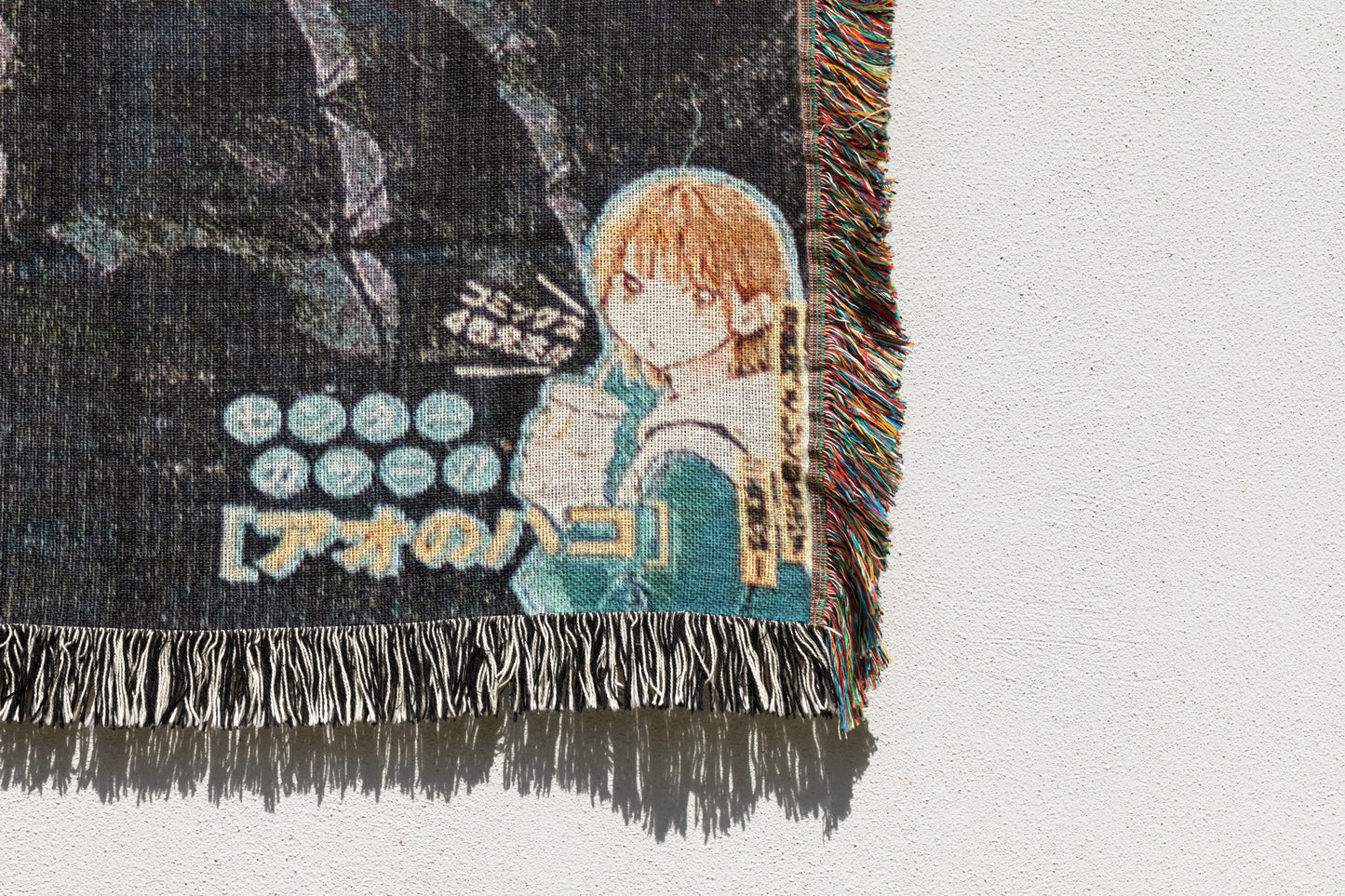 Black Clover Asta Devil Union Woven Throw Blanket | 50x60 Weekly Jump Anime Blanket | Manga Room Decor (11)