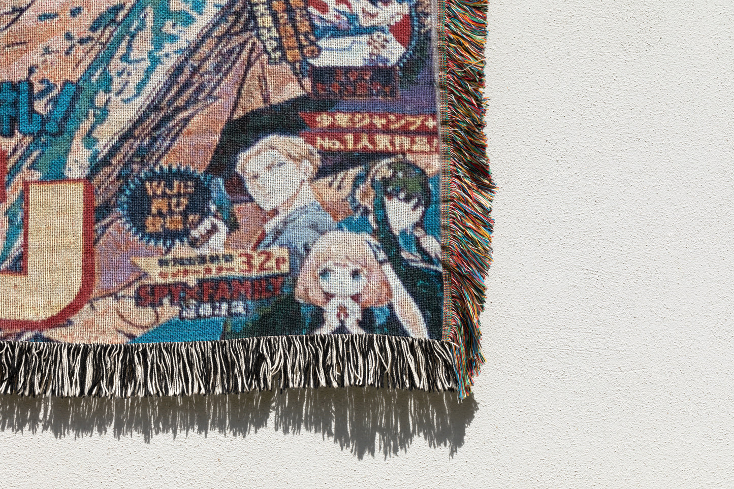 Chainsaw Man Weekly Jump Woven Throw Blanket | 50x60 Power & Chainsaw Devil Anime Blanket | Manga Room Decor (12)