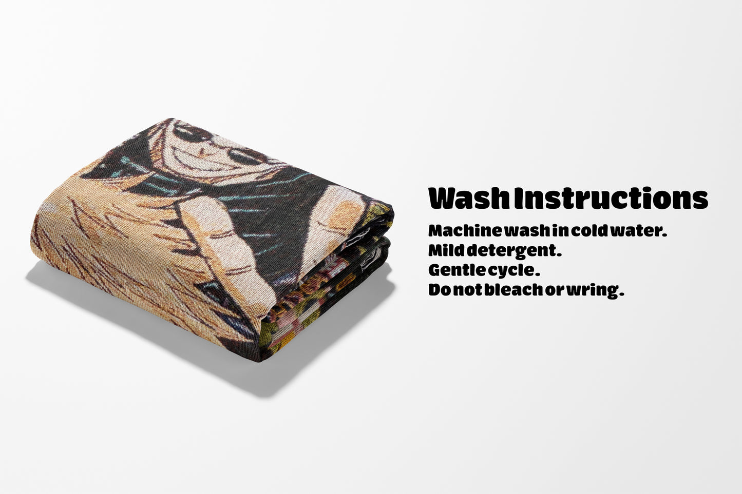 Jujutsu Kaisen Weekly Jump Woven Throw Blanket | 50x60 Anime Blanket | Yuji Itadori Manga Decor (18)