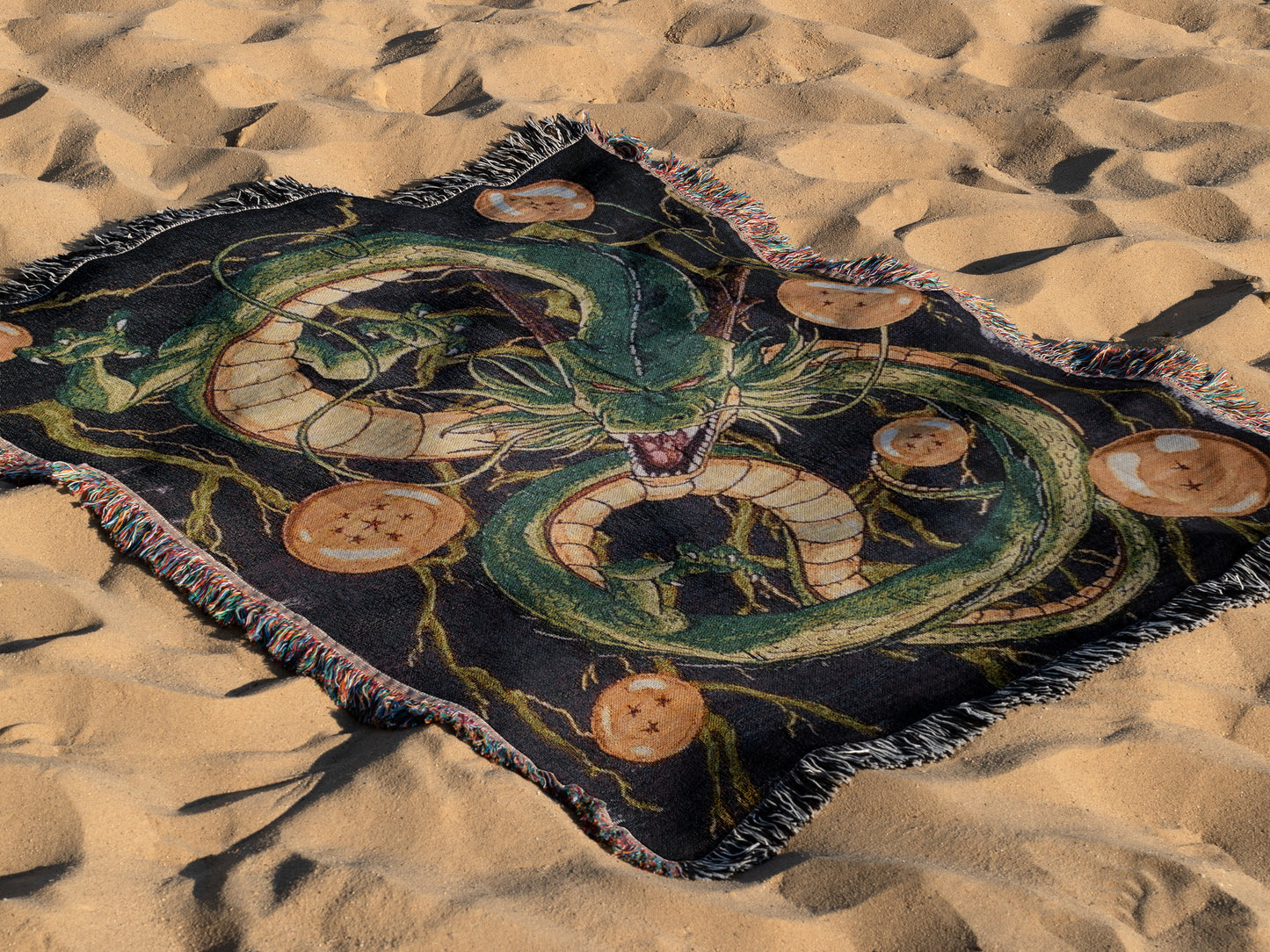 Shenron Woven Throw Blanket | Dragon Ball Z Anime Blanket | 50x60 Otaku Room Decor (23)