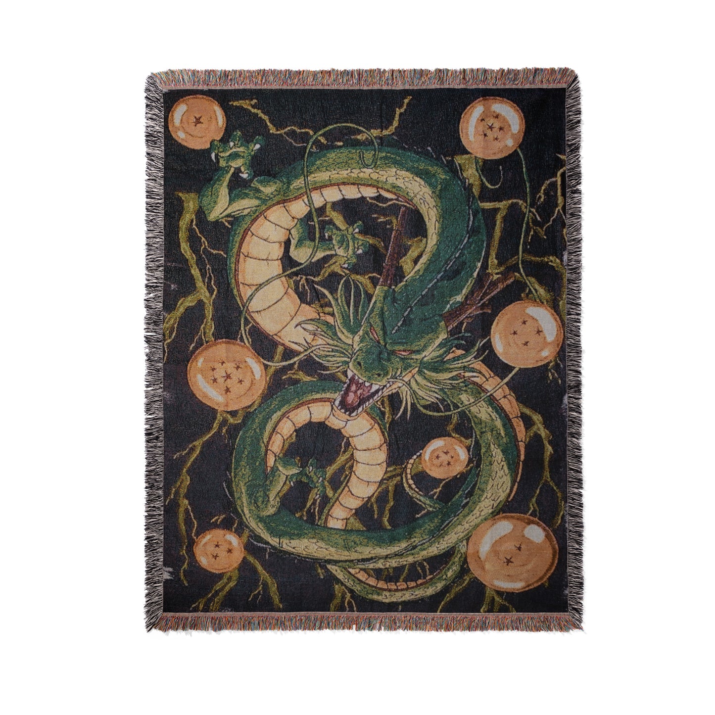 Shenron Woven Throw Blanket | Dragon Ball Z Anime Blanket | 50x60 Otaku Room Decor (23)