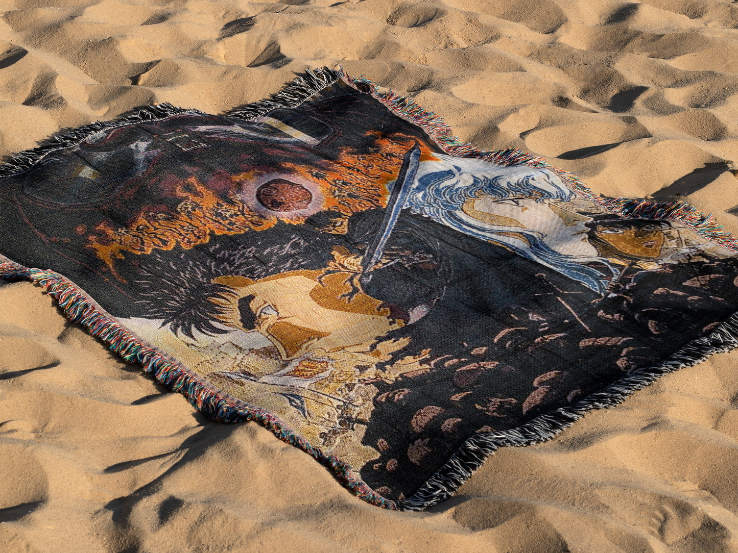 Berserk Eclipse Woven Throw Blanket | 50x60 Anime Blanket | Dark Fantasy Manga Decor (27)