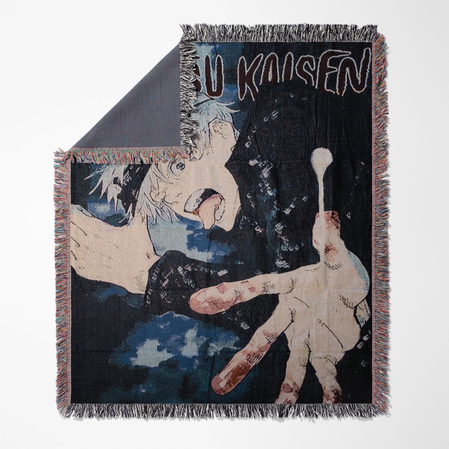 Satoru Gojo Woven Throw Blanket | Jujutsu Kaisen Anime Blanket | 50x60 Otaku Room Decor (28)