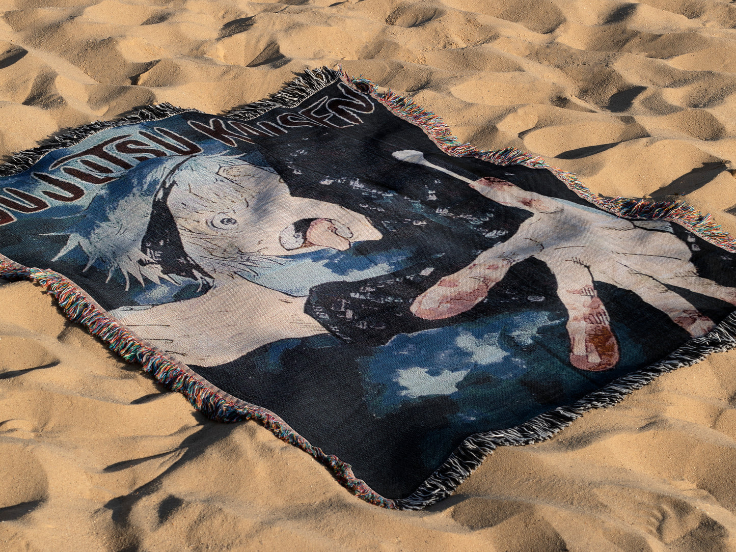 Satoru Gojo Woven Throw Blanket | Jujutsu Kaisen Anime Blanket | 50x60 Otaku Room Decor (28)