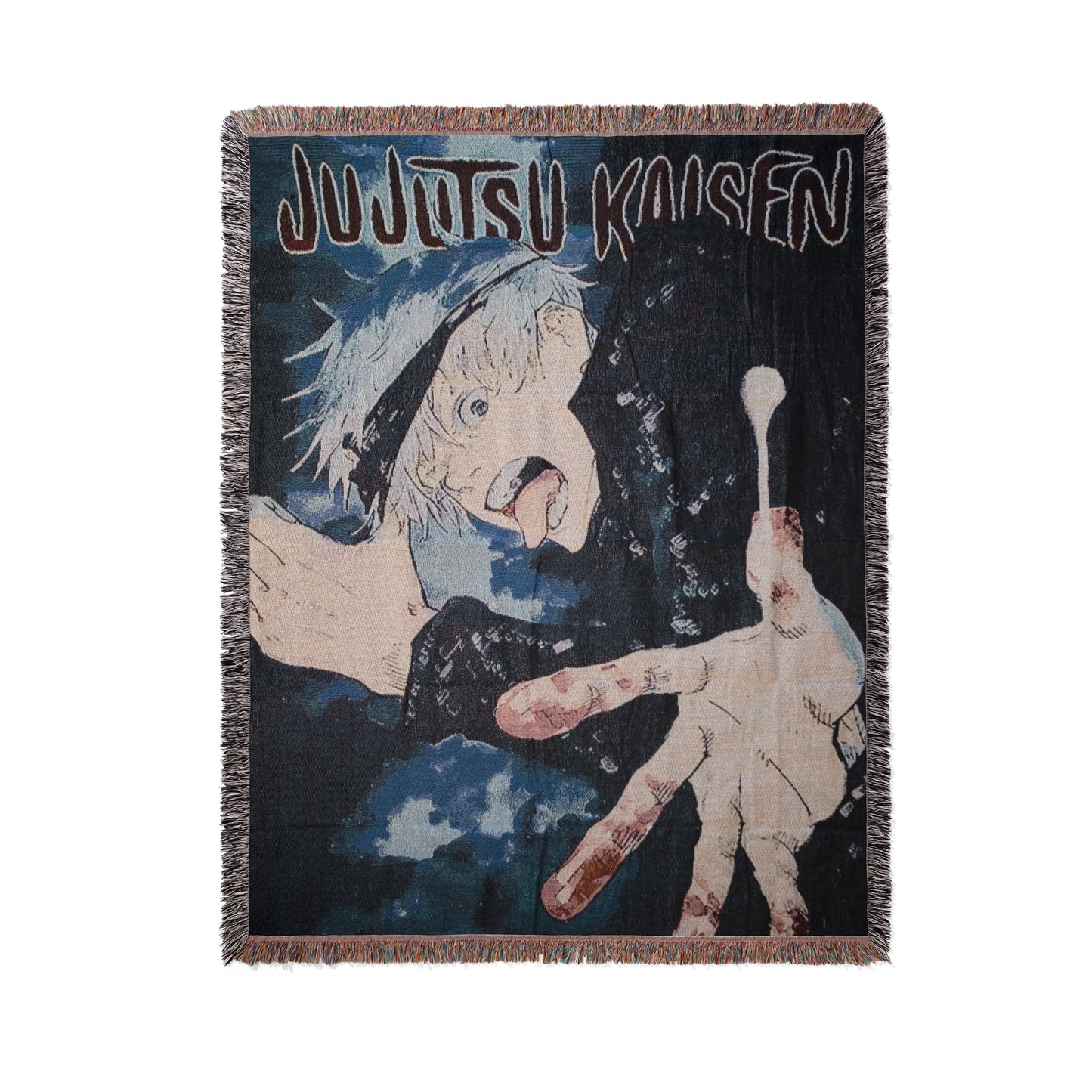 Satoru Gojo Woven Throw Blanket | Jujutsu Kaisen Anime Blanket | 50x60 Otaku Room Decor (28)