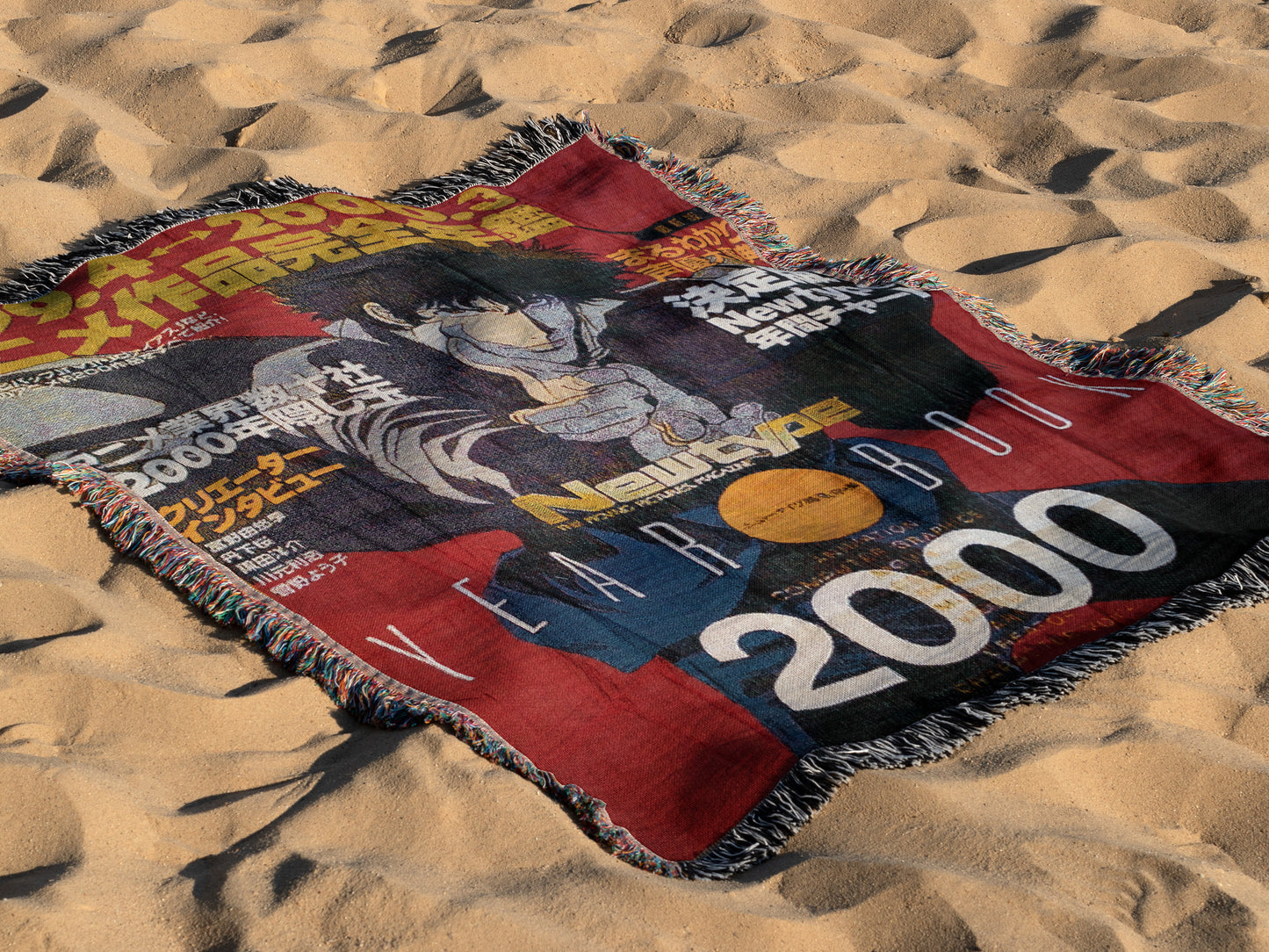 Spike Spiegel Woven Throw Blanket | Cowboy Bebop Anime Blanket | 50x60 Otaku Room Decor (29)