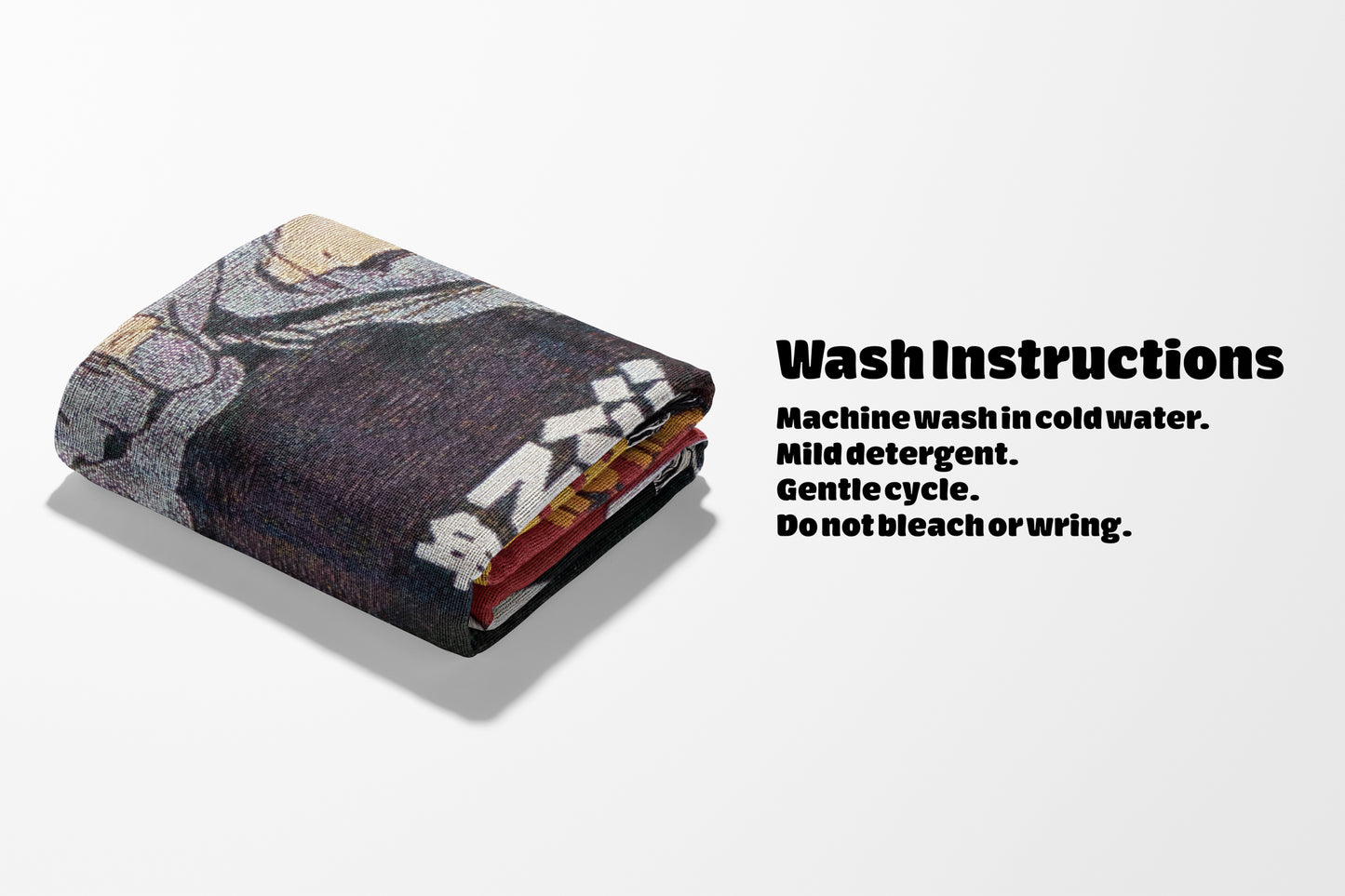 Spike Spiegel Woven Throw Blanket | Cowboy Bebop Anime Blanket | 50x60 Otaku Room Decor (29)