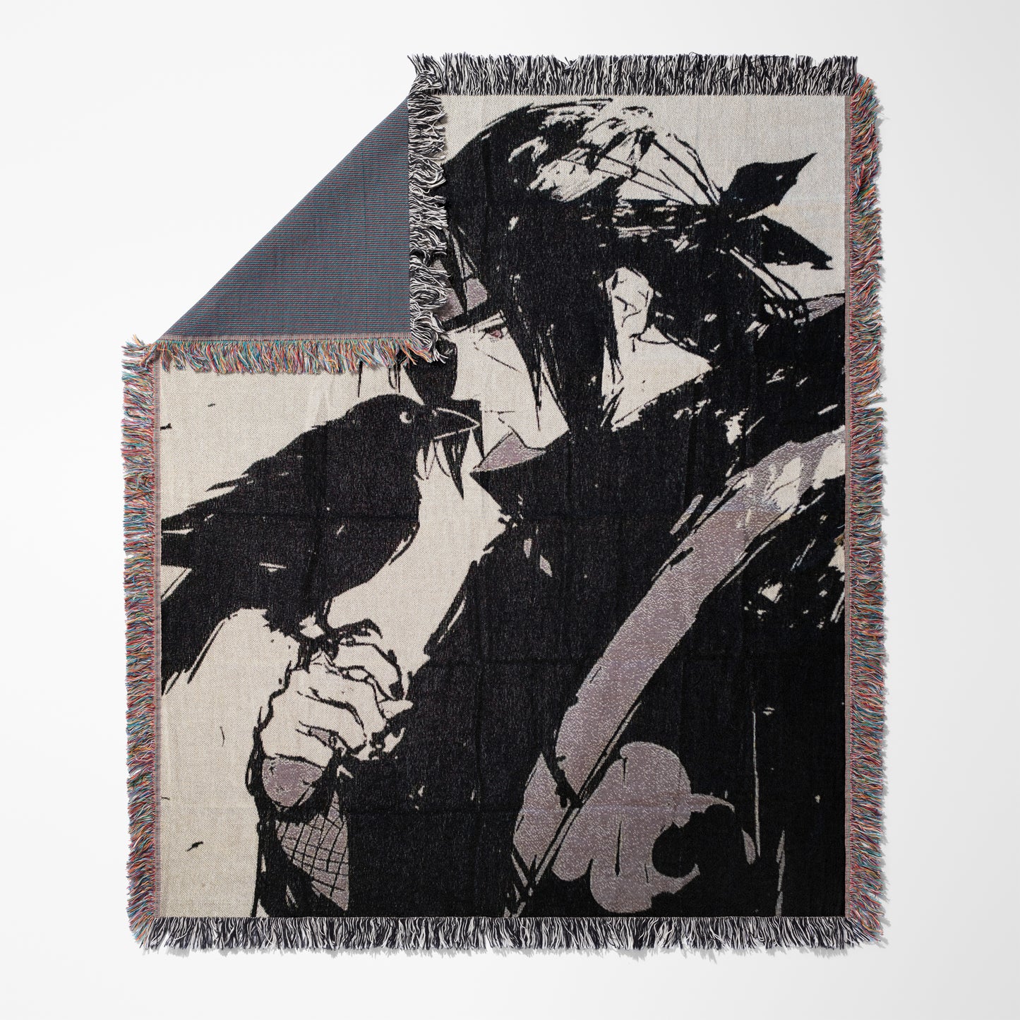 Itachi Uchiha Woven Throw Blanket | Naruto Anime Blanket | 50x60 Akatsuki Room Decor (30)
