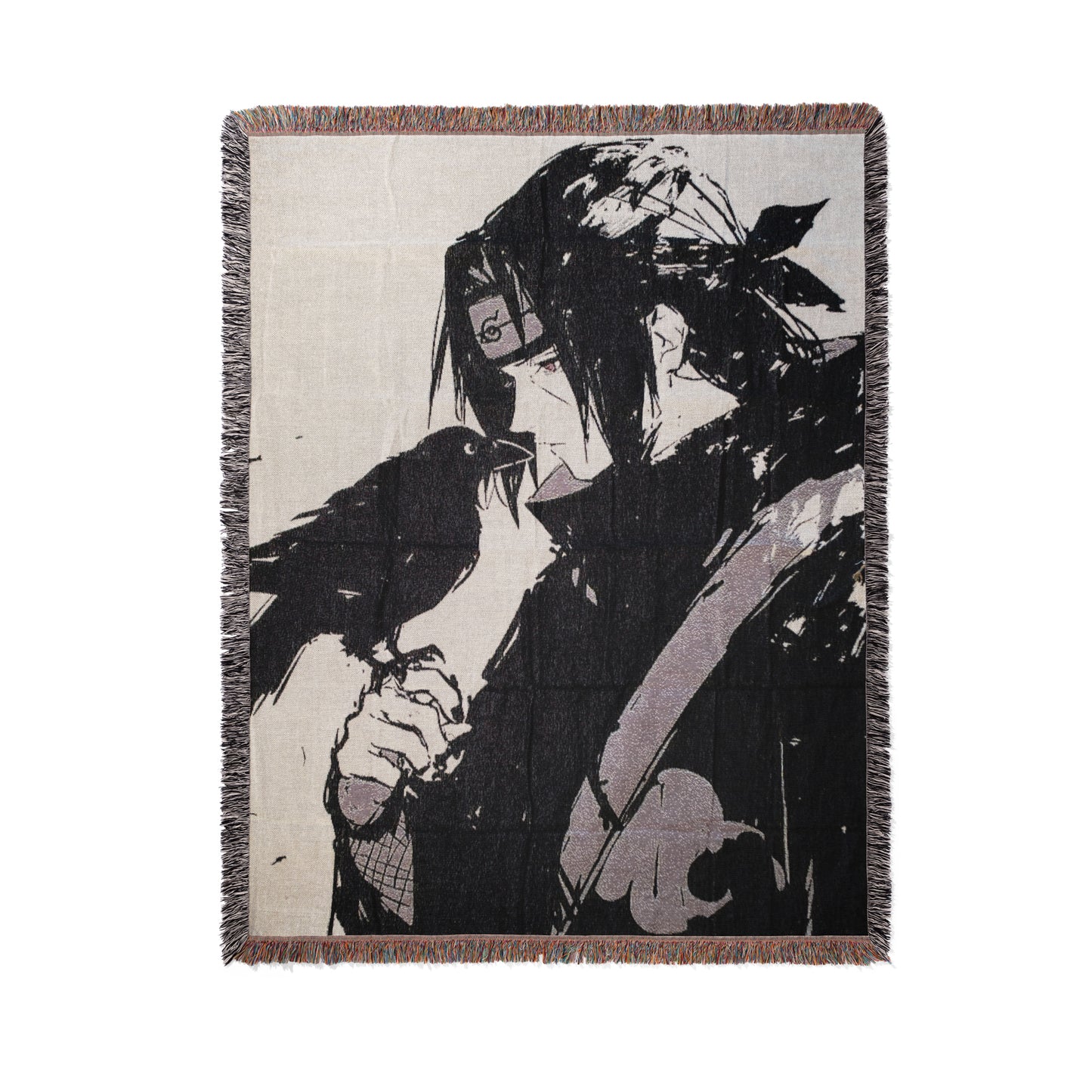 Itachi Uchiha Woven Throw Blanket | Naruto Anime Blanket | 50x60 Akatsuki Room Decor (30)